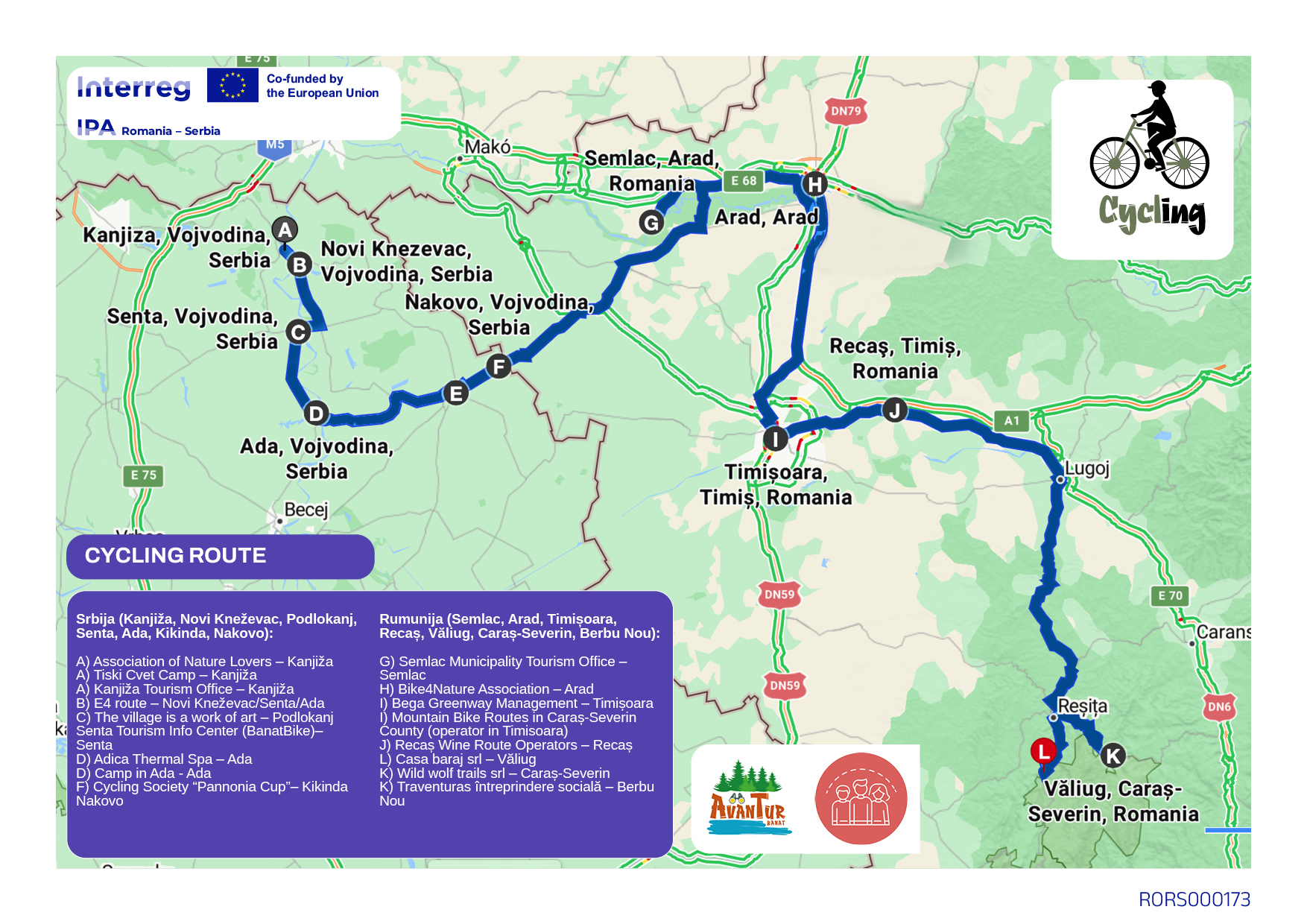 Bridges of Banat map